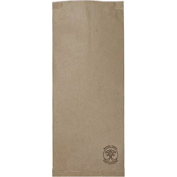 Papírový ubrousek Papírová kapsička na příbory Infibra New BIO-EKO, béžový ubrousek, 100ks