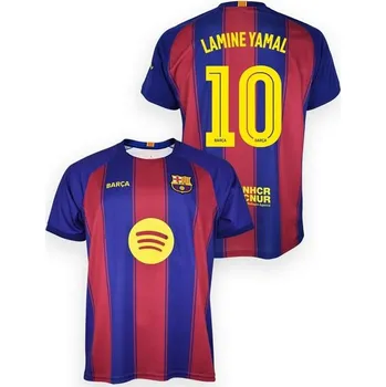 Replika dresu FC Barcelona 2025/26 Home Lamine Yamal 10 modrý/červený