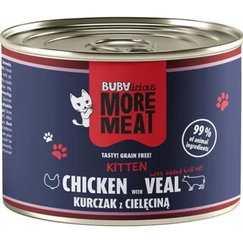 Krmivo pro kočku Buba mokré krmivo mix chutí 0,185 kg