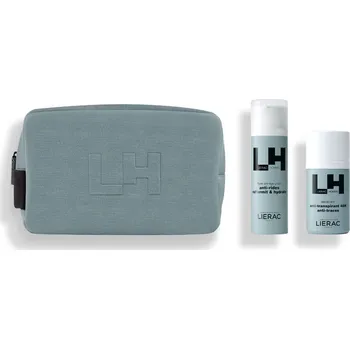 Kosmetická sada LIERAC Homme emulze proti stárnutí 50ml + deodorant 50ml + kosmetická taštička