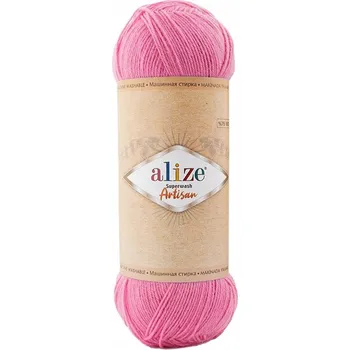Příze Vlna Alize Artisan Superwash 178 růžová
