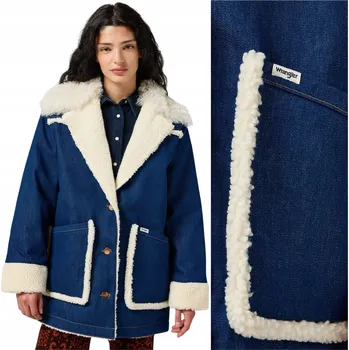Dámský kabát Dámská džínová bunda Wrangler WRANGE COAT S