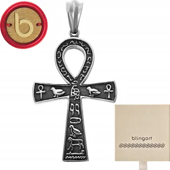 Přívěsek Pánský přívěsek egyptský kříž ANKH hieroglyfy OCEL OCEL 316L