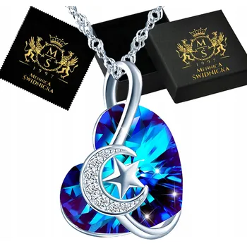 Náhrdelník Náhrdelník Srdce Řetízek Dárek Narozeniny Stříbro