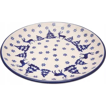 Talíř Dezertní talíř Bolesławiec Umělecká keramika 20 cm