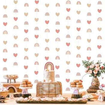 Sprchový závěs Kreatwow Boho duhový závěsný banner