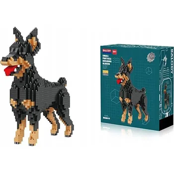 ostatní stavebnice STAVEBNICE STAVEBNICE Model Pes DOBRMAN 957 Dílků PES