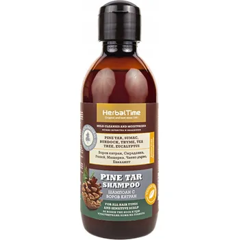 Šampon Herbal Time Proti lupům šampon s borovicovým dehtem 240 ml