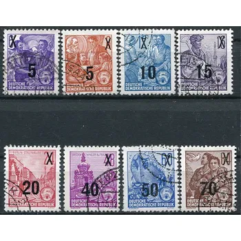 Poštovní známka (1954) MiNr. 435 - 442 - O - DDR - přetisk Položka č. 2