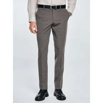 Big Star pánské elegantní kalhoty hnědé, velikost XL