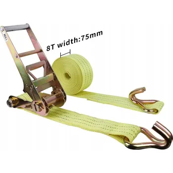 Upínací popruh Upínací popruh 5 metrů - 8 tun 75 mm TÜV / GS-CERTIFIKÁT