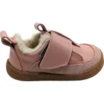 PEGRES Dětské první zimní barefoot botičky - růžové SBF 64W - Velikost obuvy EU: 22 Růžová