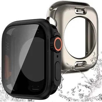 Kovový Kryt Na Apple Watch -Stylová Ochrana S Privátním Displejem Barva: Černý - 46 Mm