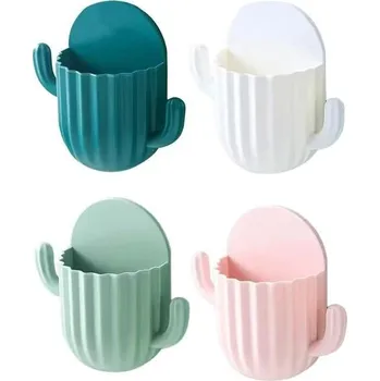 Držák na ručník Cabilock 4dílná police miska na mýdlo kaktus