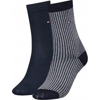 Dámské ponožky Tommy Hilfiger Ponožky 701222642 35-38 Dámské ponožky TH 2 páry Ithaca Stripe