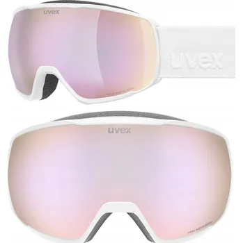 Lyžařské brýle UVEX Victorious FM bílá matná, sférické sklo Rose S2
