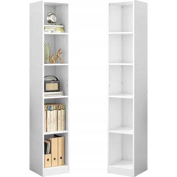Knihovna Regál Muvu 25 cm x 182 cm x 30 cm bílý