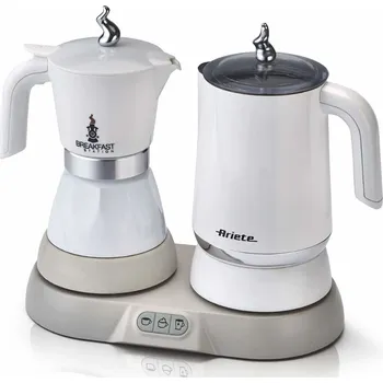 Kávovar Snídaňový set 3v1 Ariete 1344: kávovar, napěňovač mléka, 500W