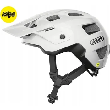 Cyklistická přilba Abus Modrop MIPS MTB helma lesklá bílá S 51-55cm