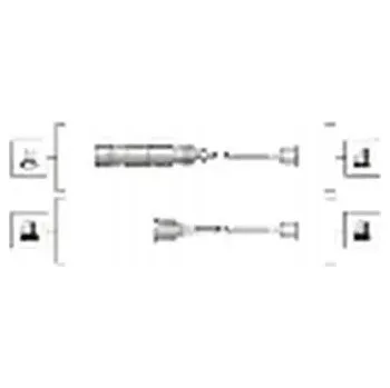 Výparník klimatizace Sada zapalovacích kabelů Magneti Marelli 941319170036