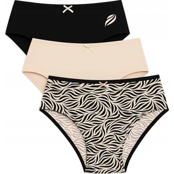 Dámské spodní prádlo LAMA Dámské bavlněné kalhotky Kalhotky, sada bikini L-122BI 64, 3 kusy, velikost XL