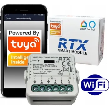 IP kamera RTX Procentuální podomítkový ovladač rolet TUYA WIFI RF