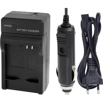 Poluz Nabíječka baterie Panasonic DMW-BCJ13 s adaptérem na 12V s možností nabíjení v automobilu, je určená pro kompatibilní i originální baterie do fotoaparátů