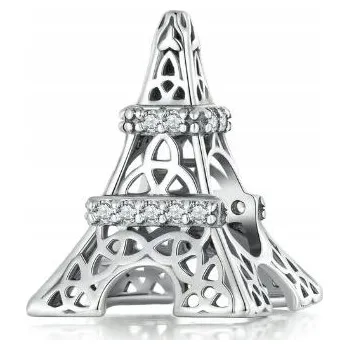 Přívěsek Přívěsek Eiffelova věž Paříž zirkony stříbro 925