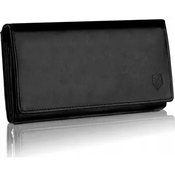 Peněženka Stevens peněženka z pravé kůže černá - dámská