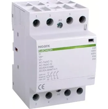modulární přístroj a rozvaděč NOARK 117239 Ex9CH40H 31 230V AC/DC Tichý instalační stykač, 40A, 230V AC/DC, 3 zapínací + 1 vypínací kontakty (Ex9CH40H 31 230V AC/DC)