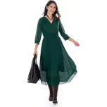 Dámské šaty VERT 38 Tmavě zelená