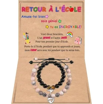 Šperk Cheerslife Náramek CheersLife pro matku a syna, dárek pro matku a syna, náramek pro ženy a chlapce, sada