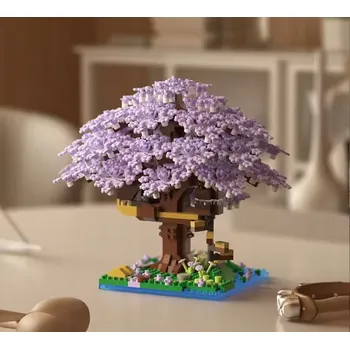 ostatní stavebnice Višňový Květ Stavebnice japonský strom bonsai sakura kreativní Dárek