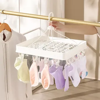 Kolíček na prádlo Sušák na ponožky a spodní prádlo 24 kolíčků obdélník (KLK4)