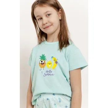 Dívčí pyžamo Dívčí pyžamo Taro Sweety - bavlna Tyrkysová 116