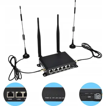 4G LTE WiFi Router CAT4 300 Mb/s Odnímatelnými Anténami WAN LAN AP Router Internet