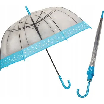 Deštník Captain Mike automatický průhledný deštník