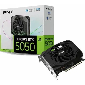 Grafická karta PNY GeForce RTX 5050 Single Fan (DLSS 4, 3x DisplayPort, 1x HDMI 2.1)