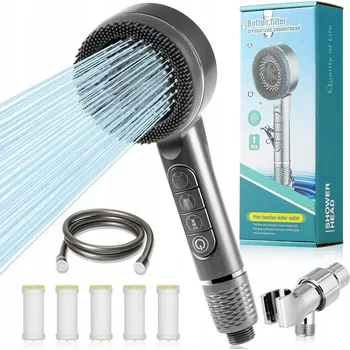Sprchová hlavice Elegantní sprchová Sprchová Hlavice s filtrací a 4 režimy proudu vody!