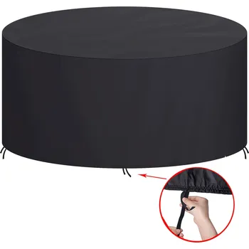 Krycí plachta Zahradní obal na soupravu 0 x 135 x 0 cm černý