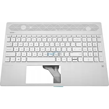 Šasi notebooku Palmrest + Klávesnice HP Pavilion 15-CS 15-CW / Sil LED