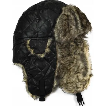 Čepice Szaleo zimní čepice ušanka černá, univerzální velikost