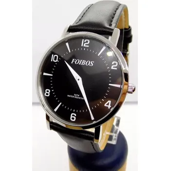 Hodinky Foibos Pánské elegantní černé ocelové voděodolné hodinky Foibos 1647.2 - 5ATM (Foibos Pánské elegantní černé ocelové voděodolné hodinky Foibos 1647.2 - 5ATM)