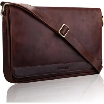 Betlewski sportovní taška z pravé kůže, bez vzoru
