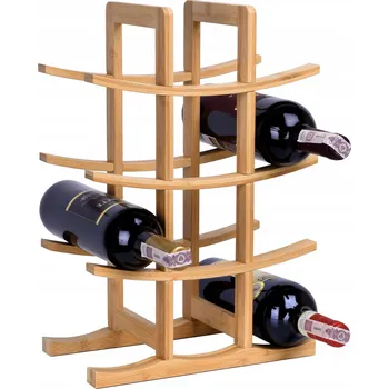 Stojan na víno Bambusový stojan na víno Tod