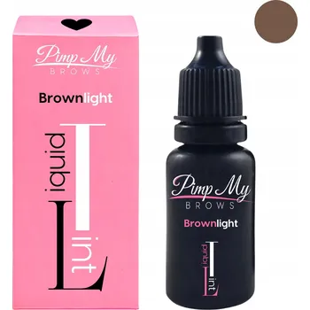 Barva na řasy a obočí Pimp my Brows Tekutá Barva na obočí LIQUID TINT 15ml 03 Světle Hnědá