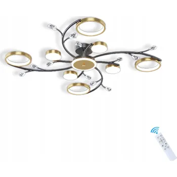 ZÁVĚSNÉ STROPNÍ SVÍTIDLO LED Lustr Křišťály Luxusní s Dálkovým Ovládáním