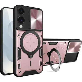 Pouzdro na mobilní telefon Kryt Samsung Galaxy S25 EDGE Techsuit CamGuard Pro - rose gold