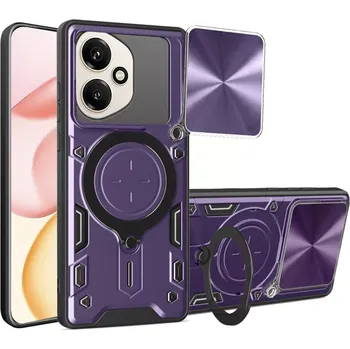 Pouzdro na mobilní telefon Kryt Honor 400, Techsuit CamGuard Pro - fialový