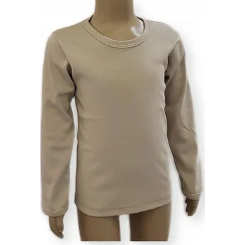 Chlapecké tričko Dartomik dětské tričko s dlouhým rukávem bavlna béžové, velikost 134